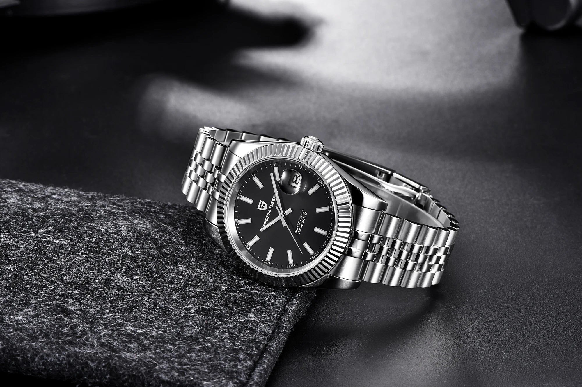 PAGANI DESIGN Man Mechanical Watch Top Brand Luxury Automatic Watch Stainless Steel 100m Waterproof Watch Men Clock Reloj Hombre