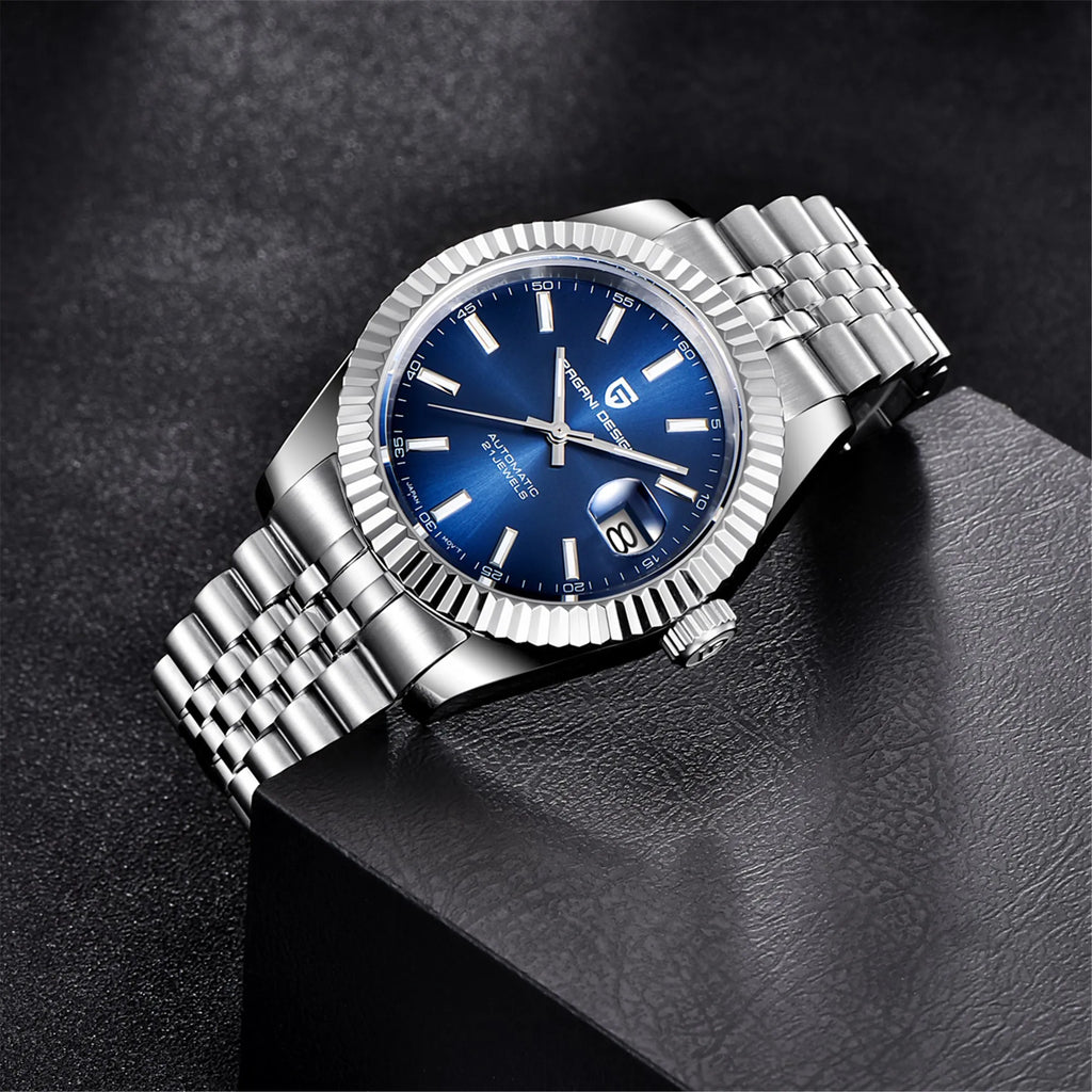 PAGANI DESIGN Man Mechanical Watch Top Brand Luxury Automatic Watch Stainless Steel 100m Waterproof Watch Men Clock Reloj Hombre