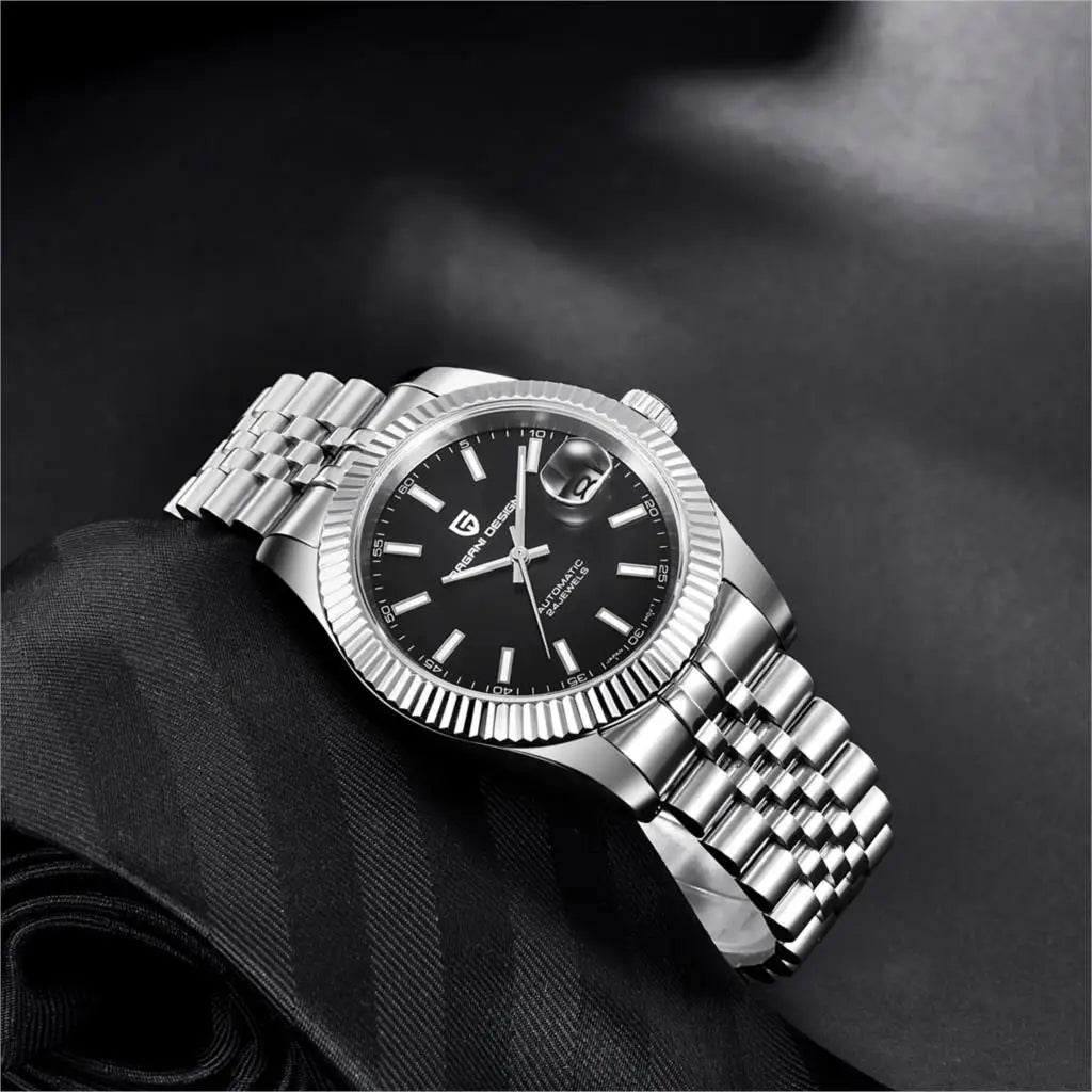 PAGANI DESIGN Man Mechanical Watch Top Brand Luxury Automatic Watch Stainless Steel 100m Waterproof Watch Men Clock Reloj Hombre