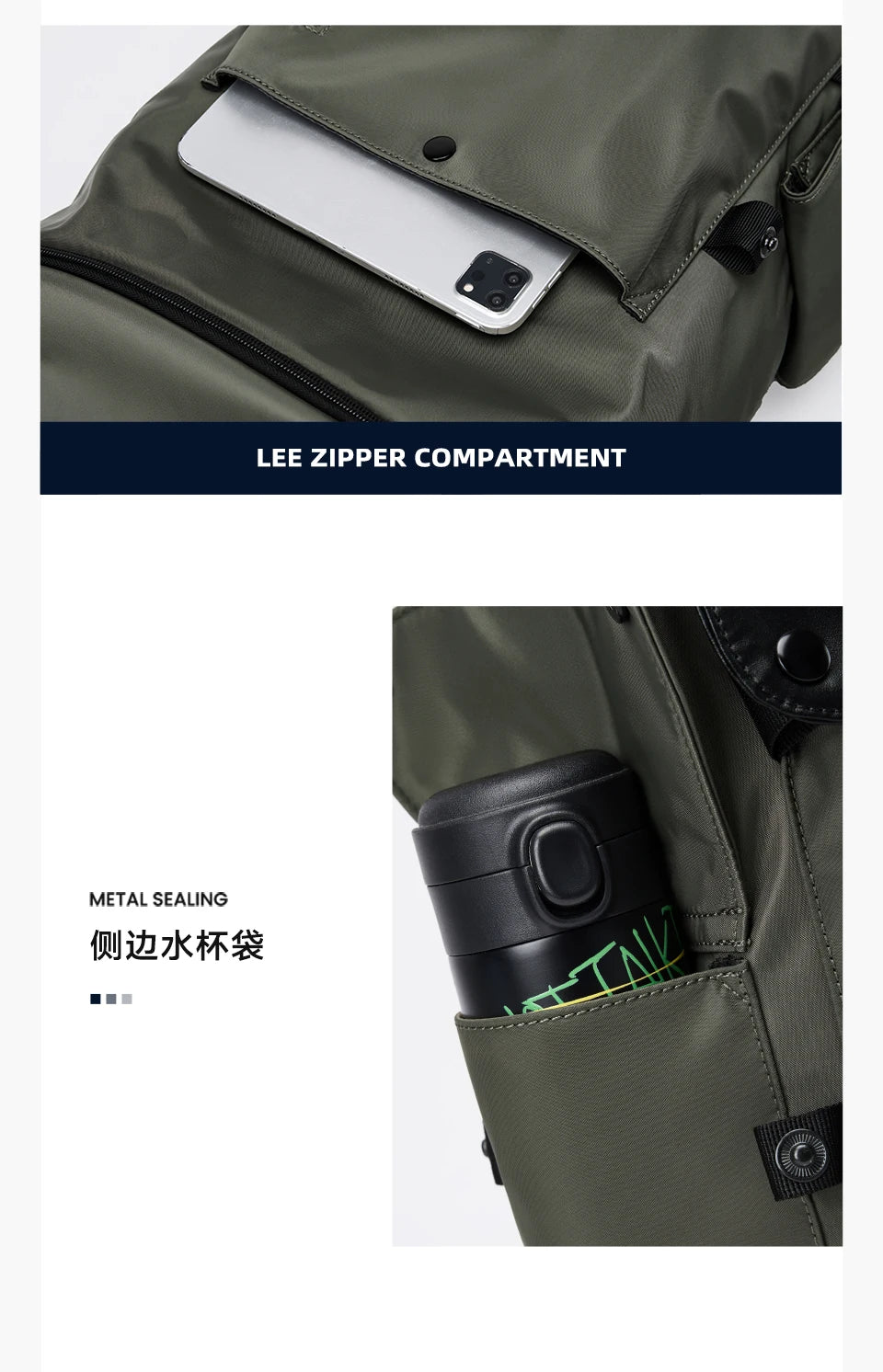 LEE New Korea Style Flip Leather Backpack Women Men Large Capacity Business Commuter Travel Rucksack Buy Laptop School Book Bag