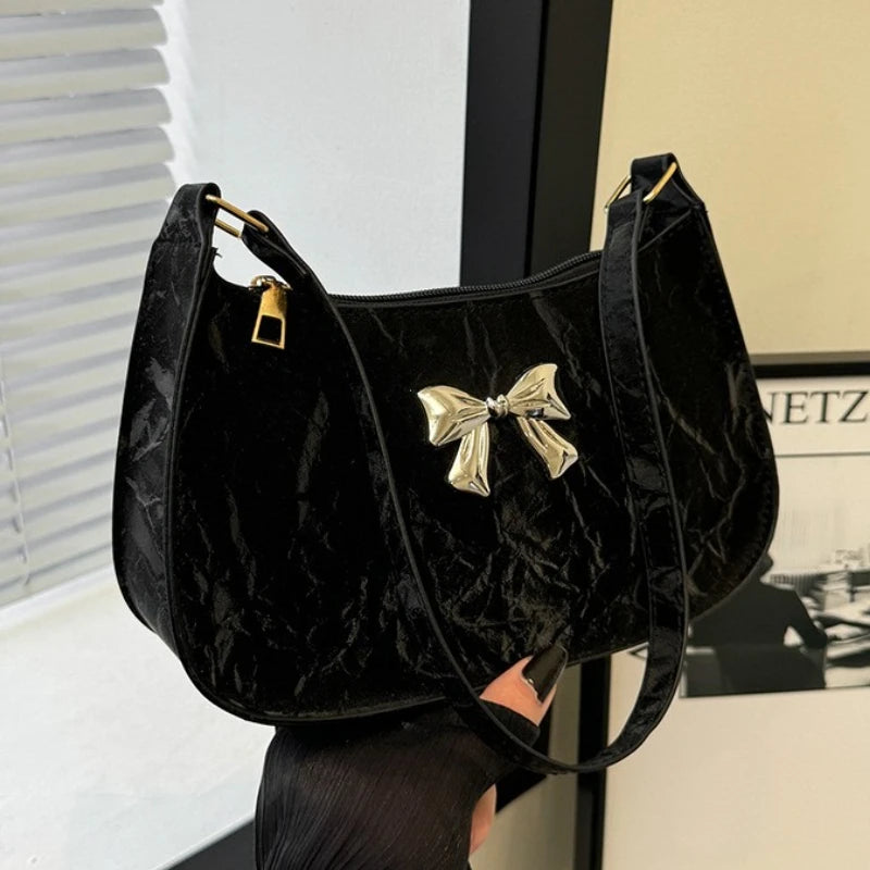 Amélisse Schultertasche – Elegante Schleife