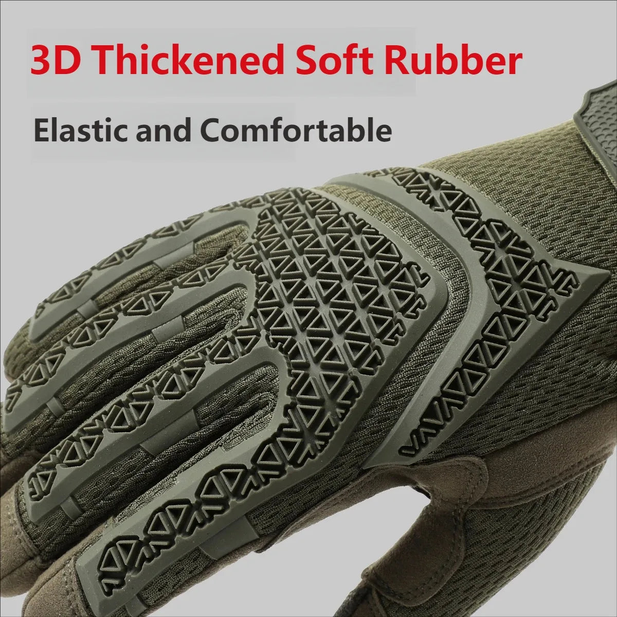 CHRLCK Men Anti-Scratch Cycling Tactics Gloves Wear-resistant Full Finger Hiking Gloves Summer Non-Slip Camping Training Gloves
