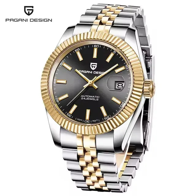 PAGANI DESIGN Man Mechanical Watch Top Brand Luxury Automatic Watch Stainless Steel 100m Waterproof Watch Men Clock Reloj Hombre