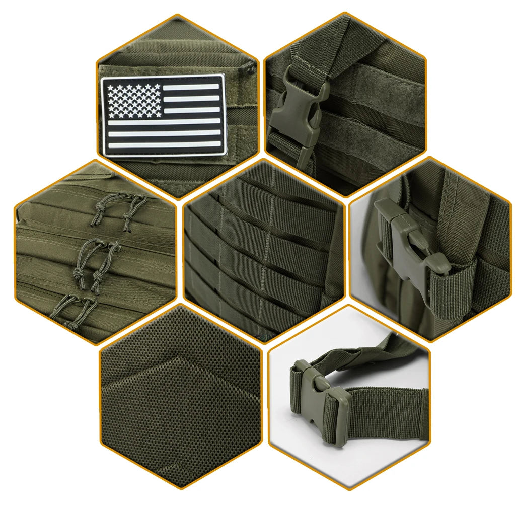 30/50L Tactical Backpacks For Man Hking Outdoor Survival  Bags 3P Assault Pack EDC Molle Pack For Trekking Hunting Bag
