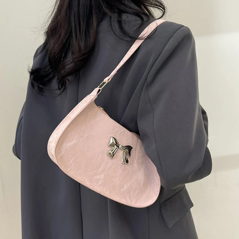 Amélisse Schultertasche – Elegante Schleife