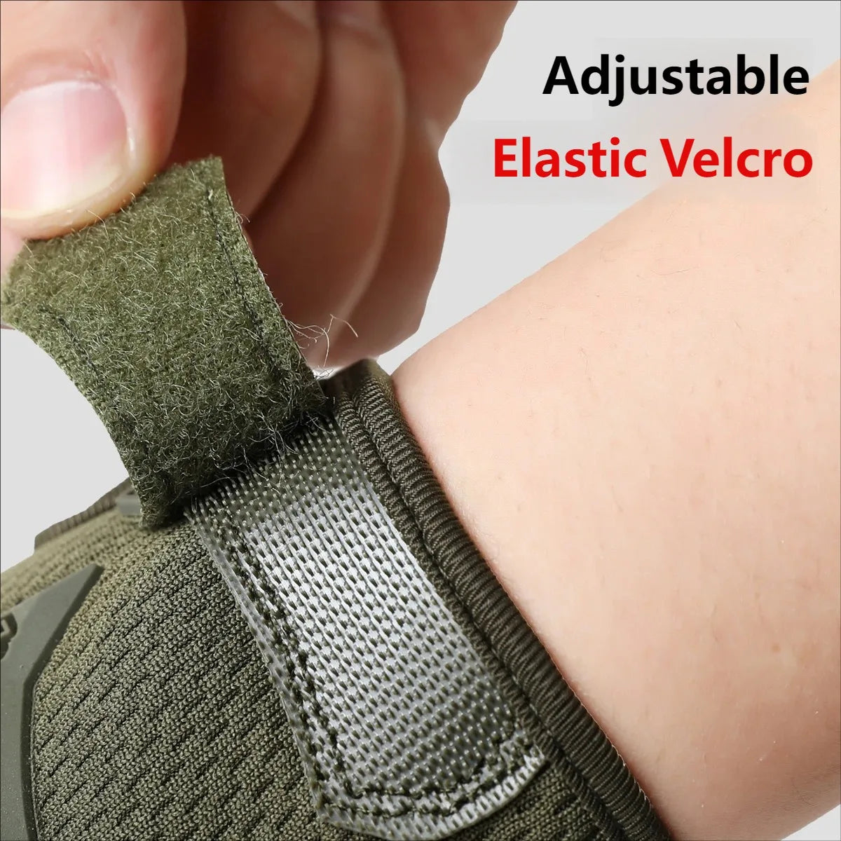 CHRLCK Men Anti-Scratch Cycling Tactics Gloves Wear-resistant Full Finger Hiking Gloves Summer Non-Slip Camping Training Gloves