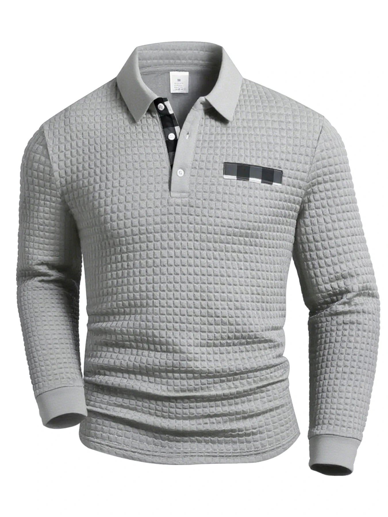 2025 New Spring and Autumn Europe Men Knitted Grid Texture Casual Large hoodie Jumper Small Plaid Jacquard Men clothing