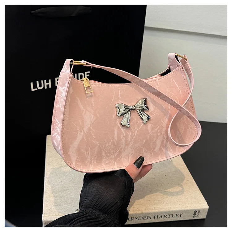 Amélisse Schultertasche – Elegante Schleife