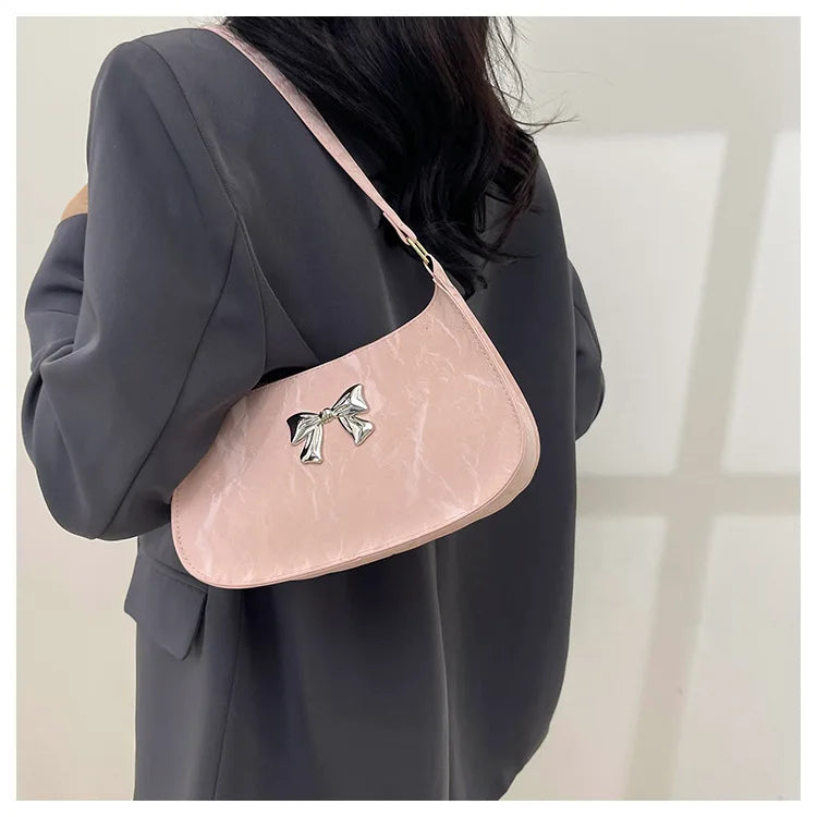 Amélisse Schultertasche – Elegante Schleife
