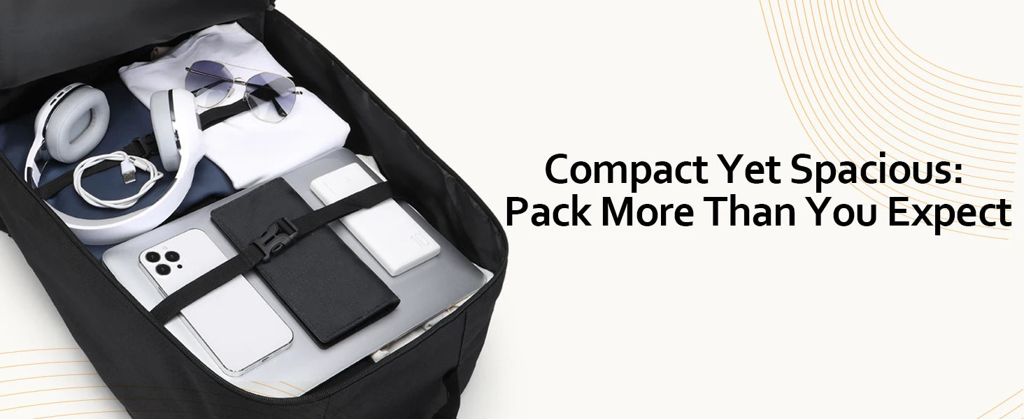 S/M/L Kono Cabin bag-Minimalist, Lightweight, Compatible with Ryanair hand luggage, Travel Backpack, 20L-38L