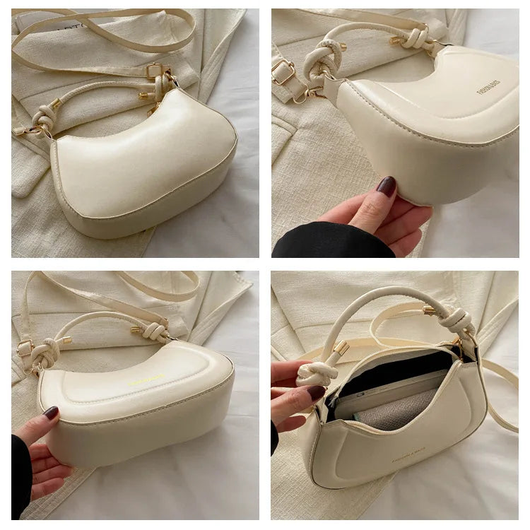 Lunéra Schultertasche - Weiches Ledergefühl