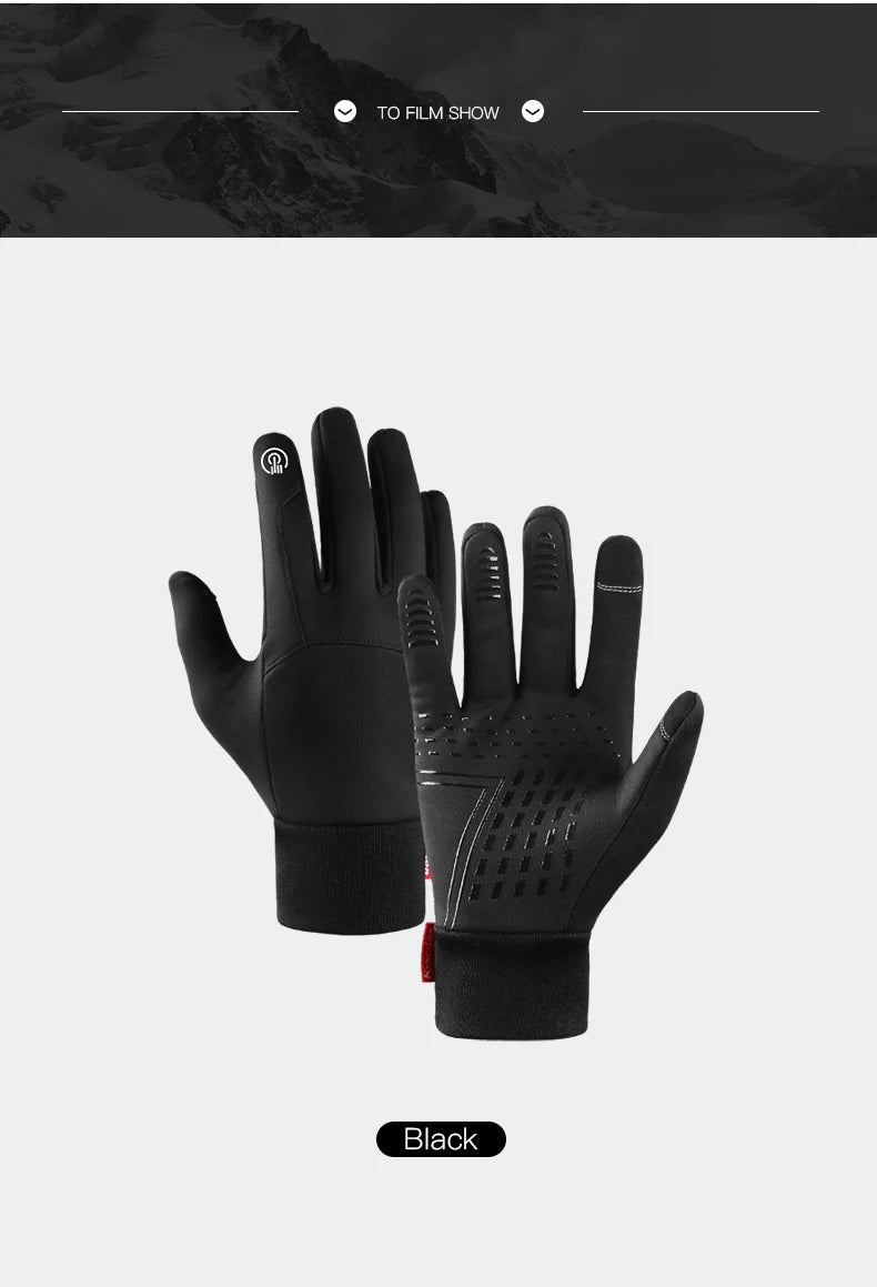 Winter Gloves For Men Waterproof Windproof Cold Gloves Snowboard Motorcycle Riding Driving Warm Touchscreen Glove