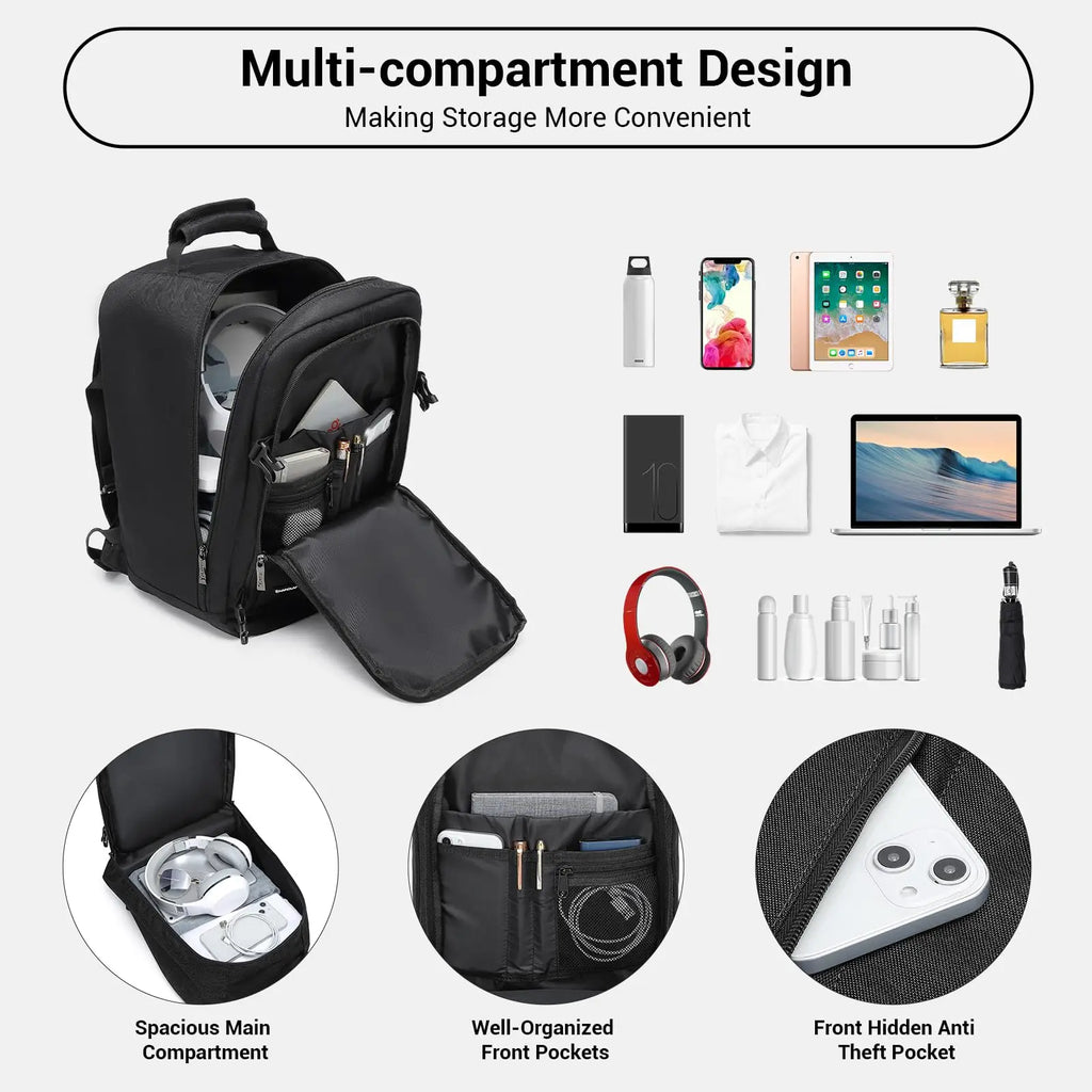 S/M/L Kono Cabin bag-Minimalist, Lightweight, Compatible with Ryanair hand luggage, Travel Backpack, 20L-38L