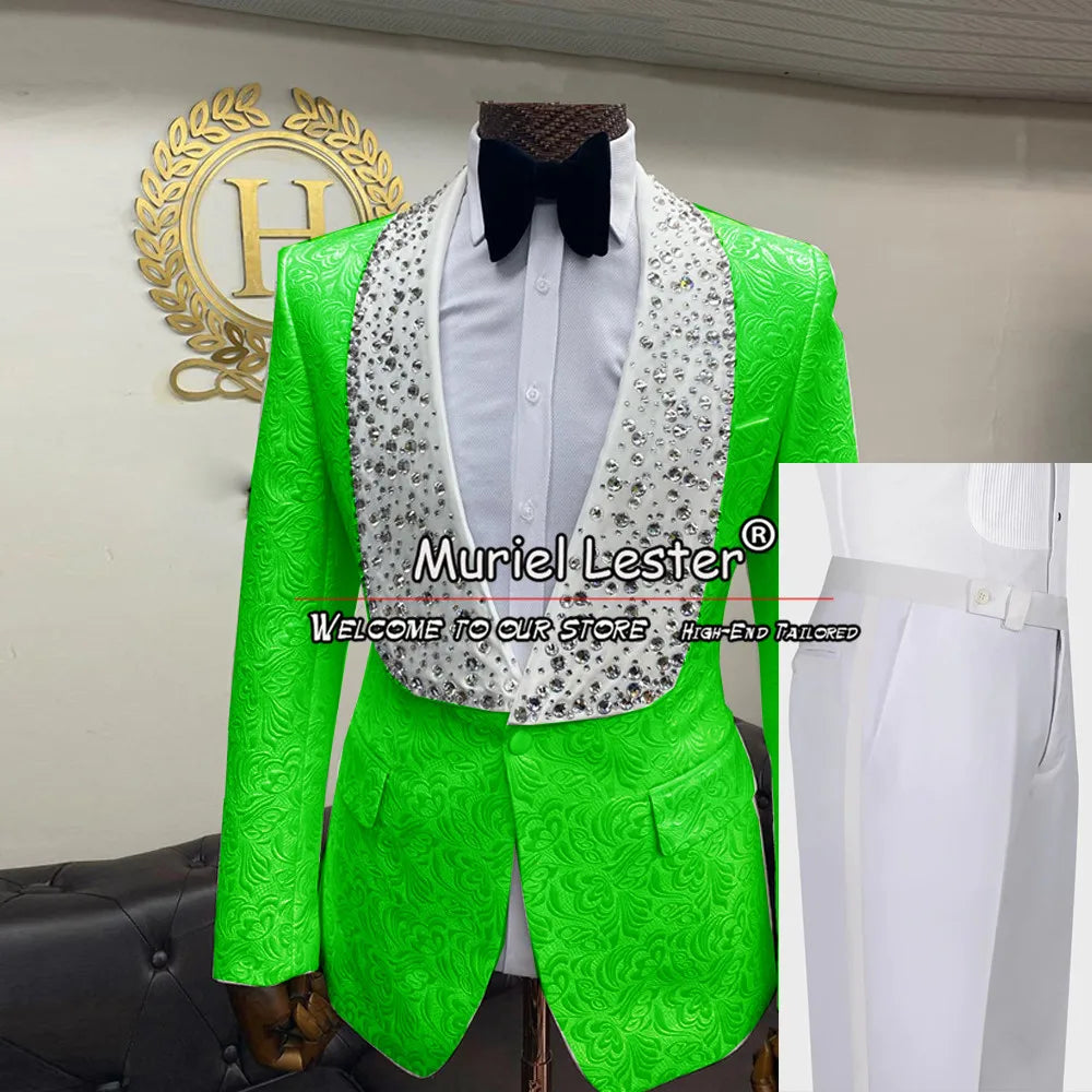 Smoking Business Velvet Suit Jackets For Men With Belt Black Shawl Lapel Groom Blazers Customized Man Party Coat Dinner Outfits