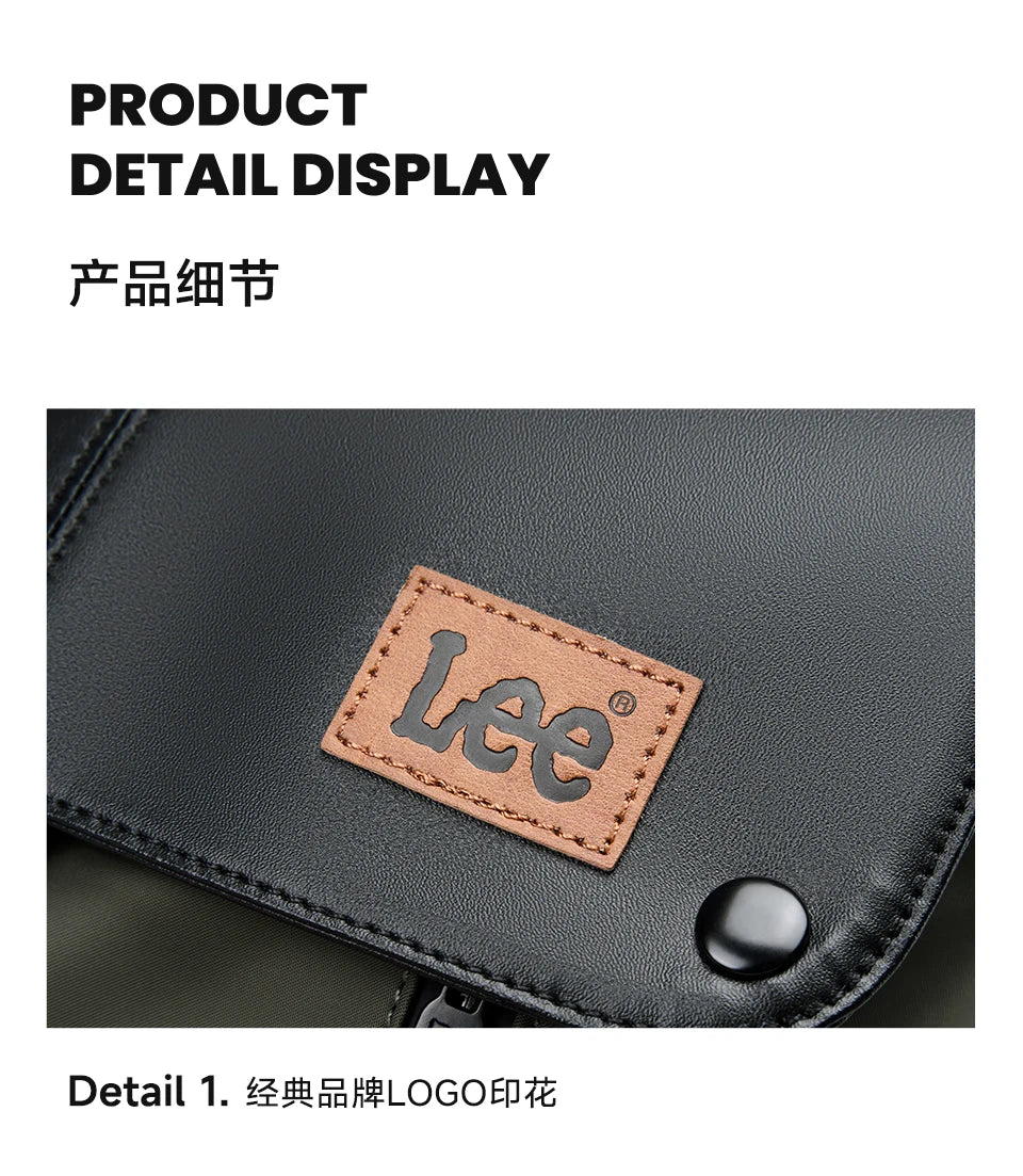 LEE New Korea Style Flip Leather Backpack Women Men Large Capacity Business Commuter Travel Rucksack Buy Laptop School Book Bag