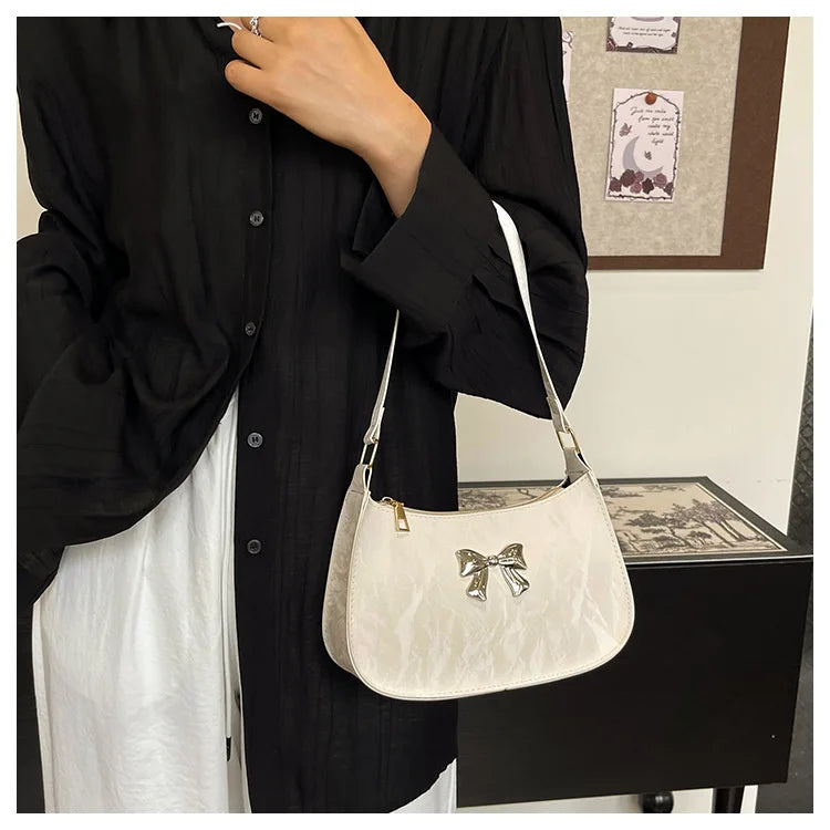 Amélisse Schultertasche – Elegante Schleife