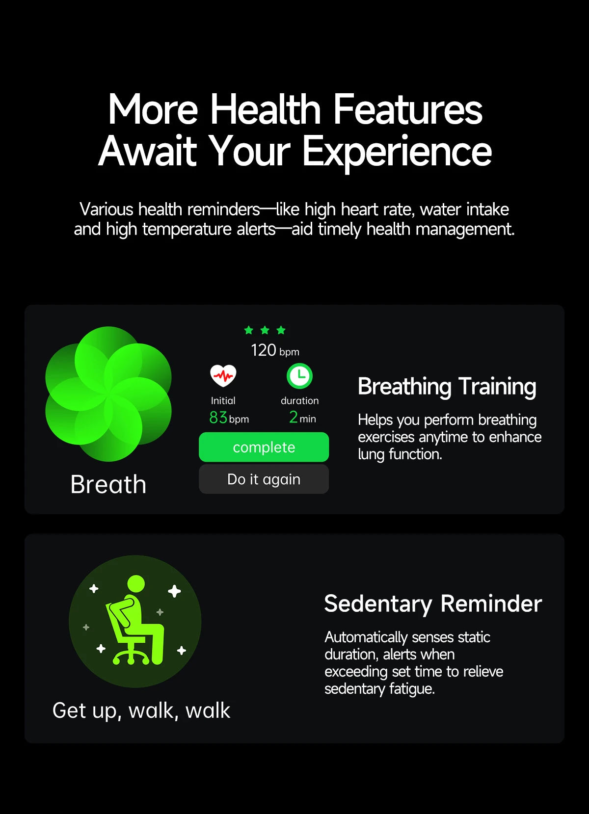 GUHUAVMI New Laser Therapy ECG+PPG Smart Watch Health Monitor Blood Lipids Uric Acid Heart Rate Tracking Monitoring Smartwatches