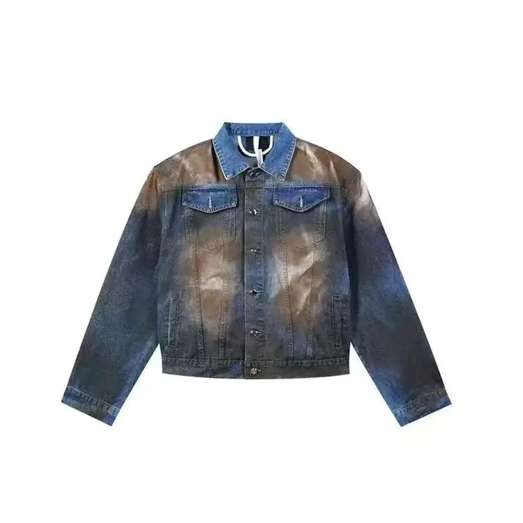 2025 American Retro Y2K New Fashion Men Clothing Street Hip Hop Gothic Harajuku Oversize couple street Joker Jacket Tops