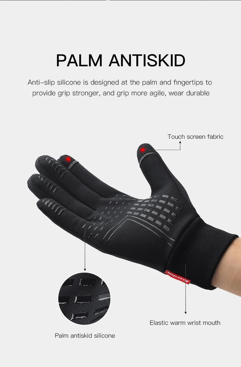 Winter Gloves For Men Waterproof Windproof Cold Gloves Snowboard Motorcycle Riding Driving Warm Touchscreen Glove