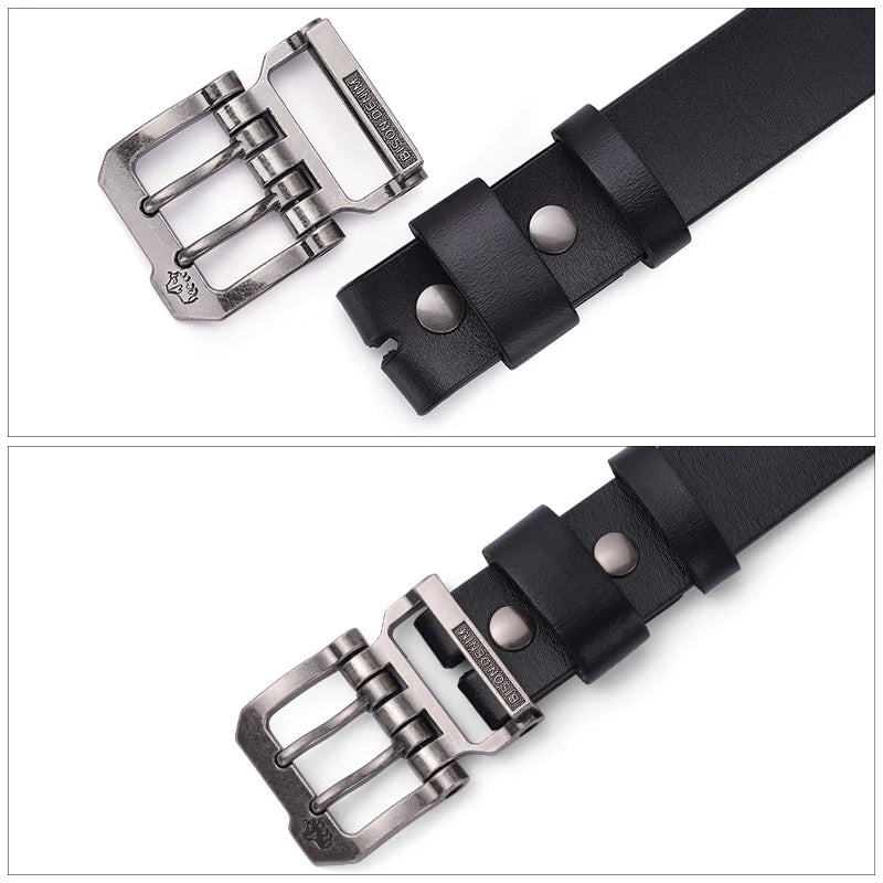 Men Belt Male High Quality Leather Belt Men Male Genuine Leather Strap Luxury Pin Buckle Fancy Vintage Jeans Free Shipping