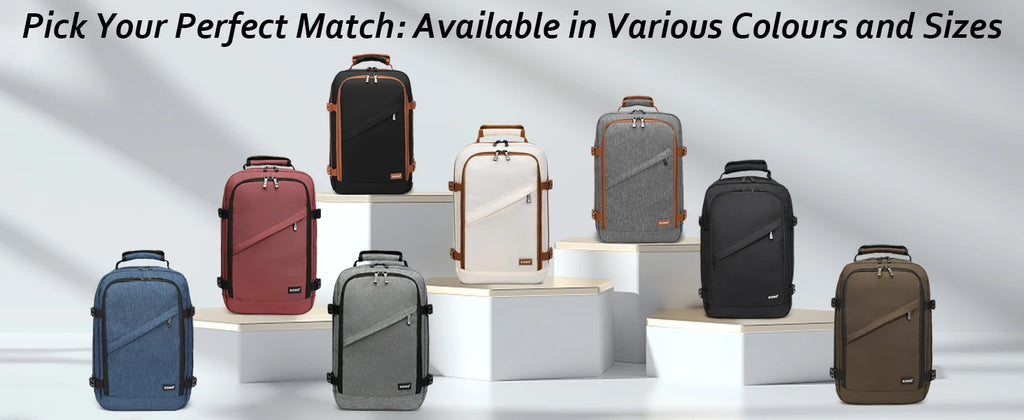 S/M/L Kono Cabin bag-Minimalist, Lightweight, Compatible with Ryanair hand luggage, Travel Backpack, 20L-38L