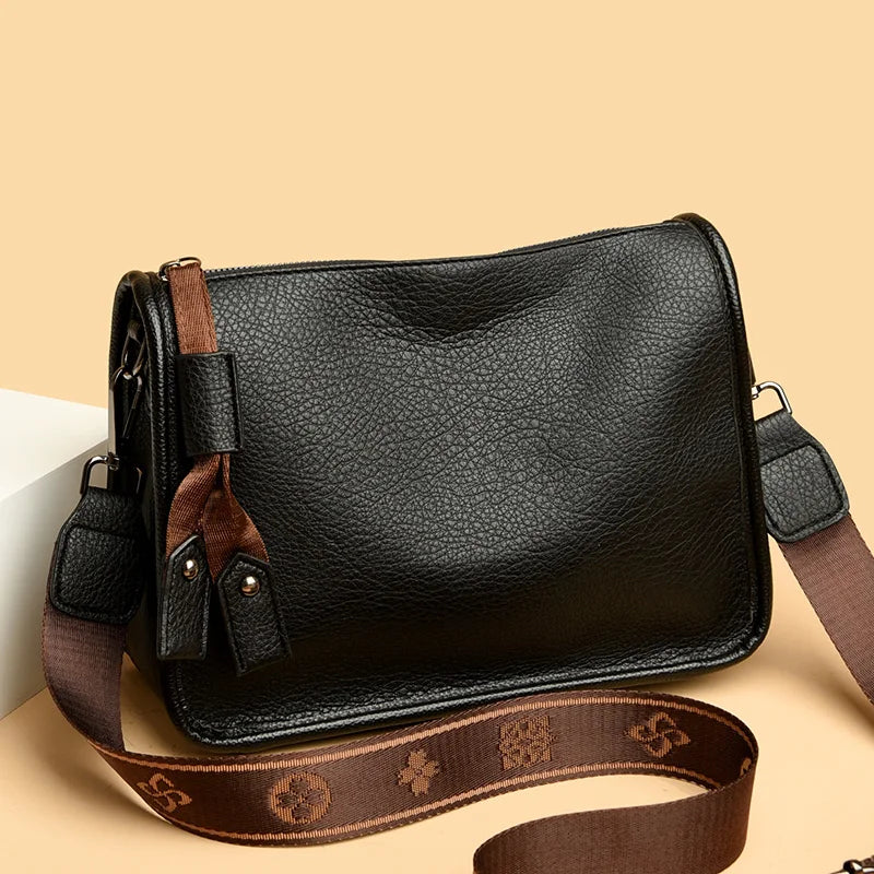 Valmonta Schultertasche – Edles Lederdesign