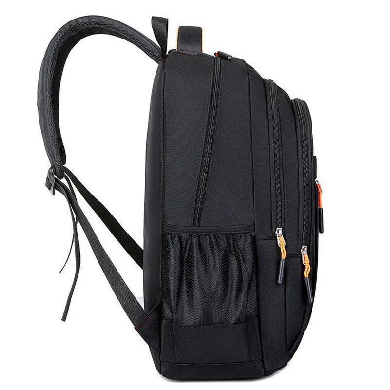 Unisex Large Capacity Backpack, Business Travel Laptop Bag, Multi-Compartment Design, Adjustable Straps, Ideal for Work Leisure