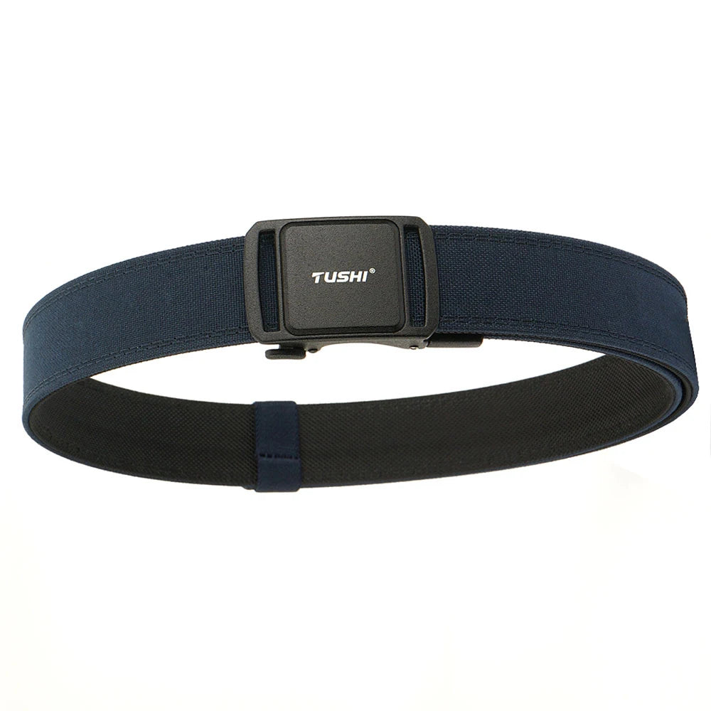 TUSHI 2025 Stiff Tactical Belt for Men Metal Automatic Buckle Military Police Duty Belt 1100D Nylon Gun Belt Casual Girdle Male