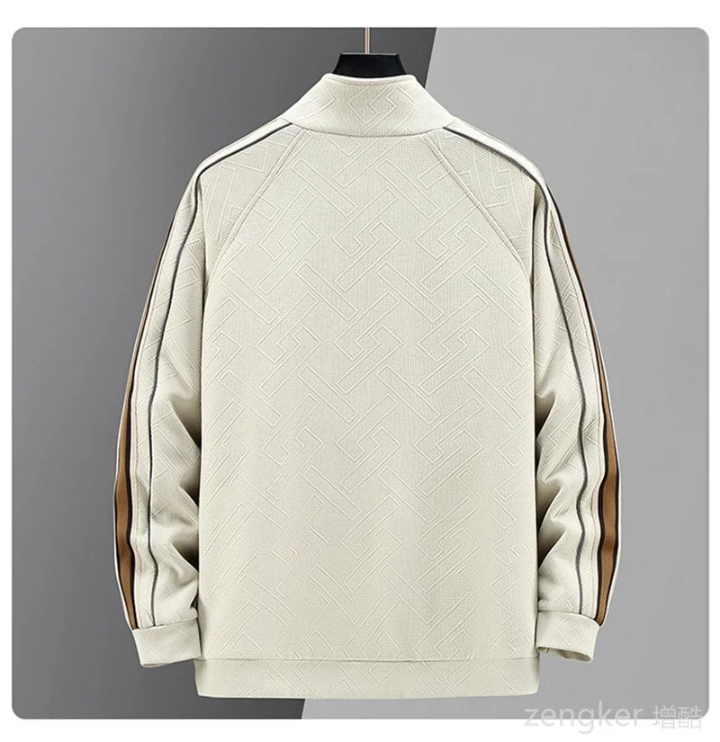 Autumn men's cardigan sweater pants two-piece set casual loose oversized set 160kg 10xl 9XL men clothing  tracksuit Men's Sets
