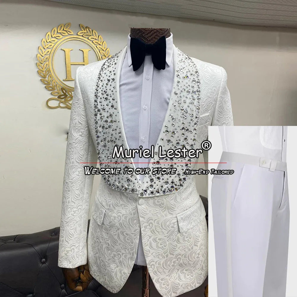 Smoking Business Velvet Suit Jackets For Men With Belt Black Shawl Lapel Groom Blazers Customized Man Party Coat Dinner Outfits