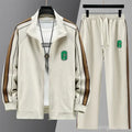 Autumn men's cardigan sweater pants two-piece set casual loose oversized set 160kg 10xl 9XL men clothing  tracksuit Men's Sets