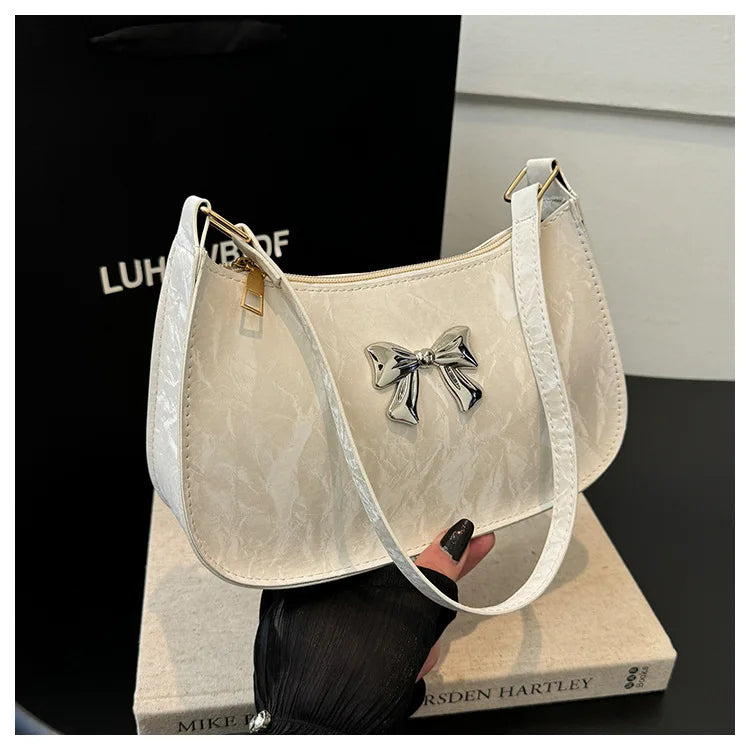 Amélisse Schultertasche – Elegante Schleife