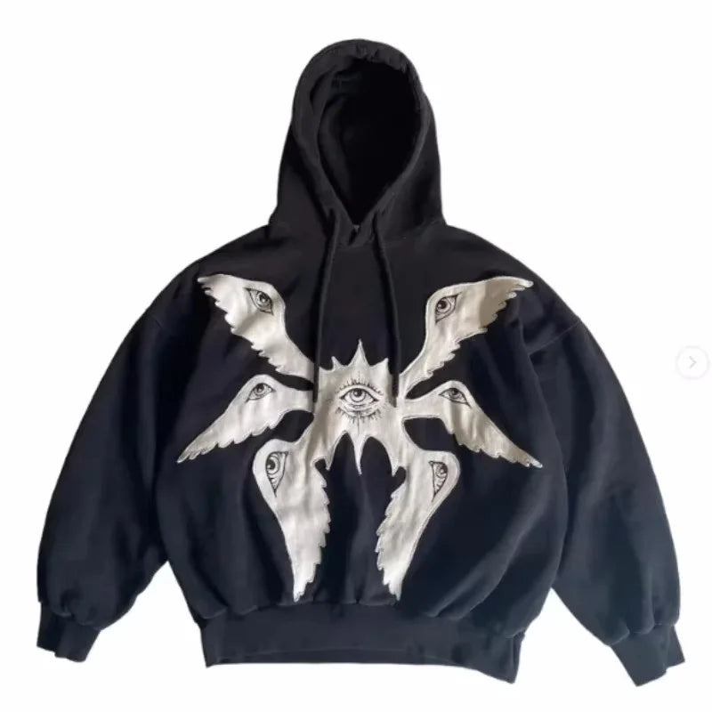 2025 American Retro Y2K New Fashion Men Clothing Street Hip Hop Gothic Harajuku Oversize couple street Joker Jacket Tops