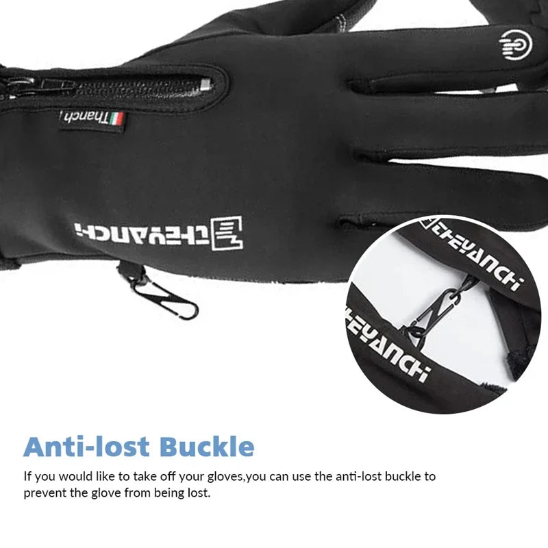 Winter Gloves Waterproof Thermal Touch Screen Thermal Windproof Warm Gloves Cold Weather Running Riding Sports Hiking Ski Gloves