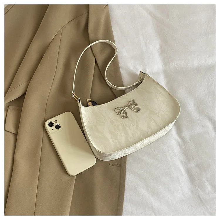 Amélisse Schultertasche – Elegante Schleife
