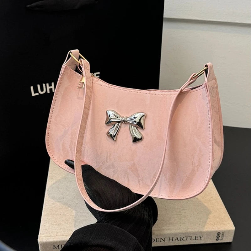 Amélisse Schultertasche – Elegante Schleife