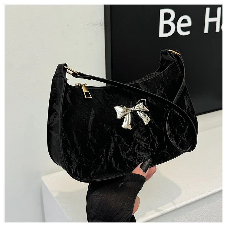 Amélisse Schultertasche – Elegante Schleife